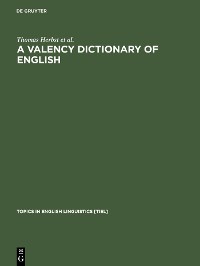 Cover A Valency Dictionary of English