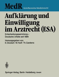 Cover Aufklärung und Einwilligung im Arztrecht (ESA)