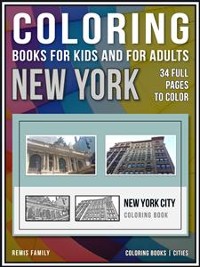 Cover Coloring Books for Kids and for Adults - New York
