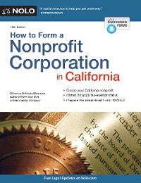 Cover How to Form a Nonprofit Corporation in California