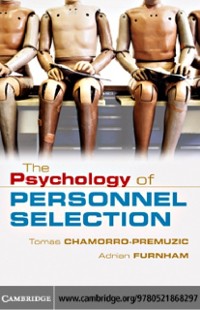 Cover Psychology of Personnel Selection