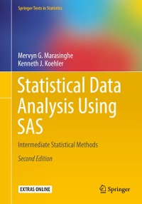 Cover Statistical Data Analysis Using SAS