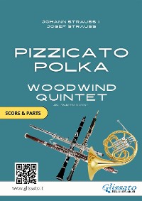 Cover Sheet Music for Woodwind Quintet "Pizzicato Polka" (score & parts)