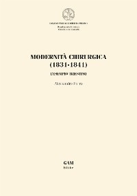 Cover Modernità chirurgica (1831-1841)