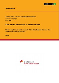 Cover Kant on the world state. A brief overview