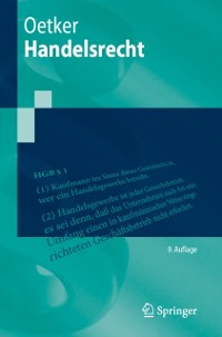 Cover Handelsrecht