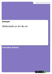 Cover Mathematik an der Börse