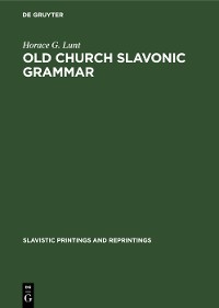 Cover Old Church Slavonic grammar