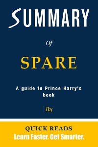 Cover Summary of Spare by Prince Harry