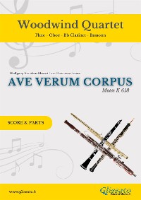 Cover Woodwind Quartet "Ave Verum Corpus" by Mozart (score & parts)