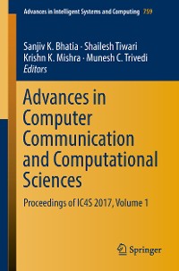 Cover Advances in Computer Communication and Computational Sciences