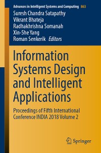 Cover Information Systems Design and Intelligent Applications