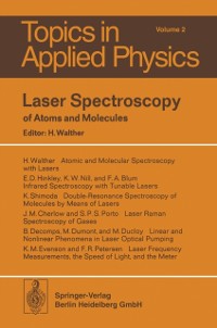 Cover Laser Spectroscopy of Atoms and Molecules
