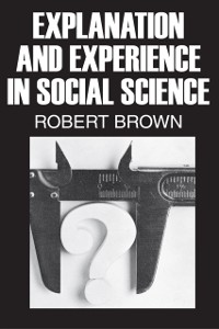 Cover Explanation and Experience in Social Science