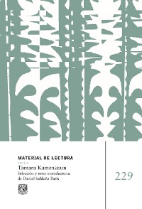 Cover Material de Lectura. Tamara Kamenszain