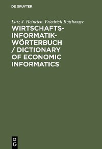 Cover Wirtschaftsinformatik-Wörterbuch / Dictionary of Economic Informatics