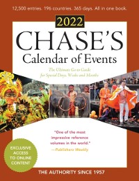 Cover Chase's Calendar of Events 2022