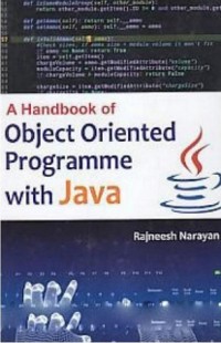 Cover Hand Book Of Objected Oriented Programme With Java