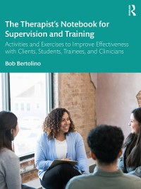 Cover Therapist's Notebook for Supervision and Training