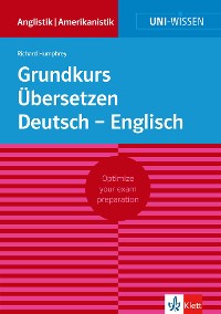 Cover Uni-Wissen Grundkurs Übersetzen Deutsch - Englisch