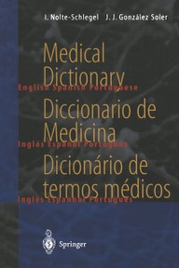 Cover Medical Dictionary / Diccionario de Medicina / Dicionario de termos medicos