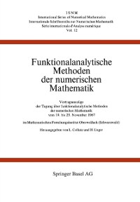 Cover Funktionalanalytische Methoden der numerischen Mathematik