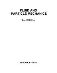 Cover Fluid and Particle Mechanics
