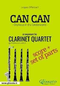 Cover Can Can - Clarinet Quartet score & parts