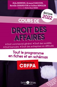 Cover Cours de droit des affaires 2022