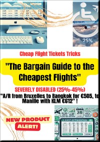 Cover "The Bargain Guide to the Cheapest Flights". Severely disabled (25%-45%)