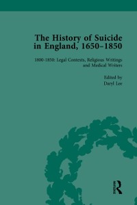 Cover History of Suicide in England, 1650-1850, Part II vol 7