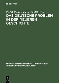 Cover Das deutsche Problem in der neueren Geschichte