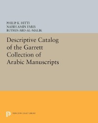 Cover Descriptive Catalogue of the Garrett Collection