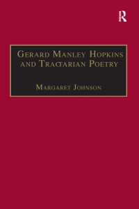 Cover Gerard Manley Hopkins and Tractarian Poetry