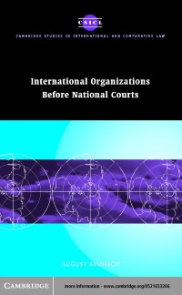 Cover International Organizations before National Courts