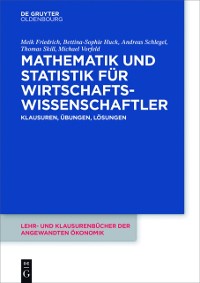 Cover Mathematik und Statistik für Wirtschaftswissenschaftler