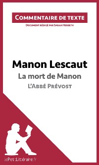 Cover Manon Lescaut de l'Abbé Prévost - La mort de Manon