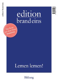 Cover edition brand eins: Bildung