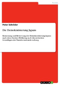 Cover Die Demokratisierung Japans