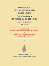 Cover Allgemeine Strahlentherapeutische Methodik / Methods and Procedures of Radiation Therapy