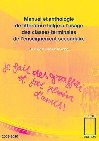 Cover Manuel et anthologie de littérature belge à l’usage des classes terminales de l’enseignement secondaire