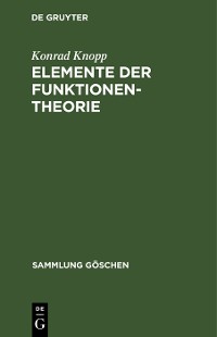 Cover Elemente der Funktionentheorie