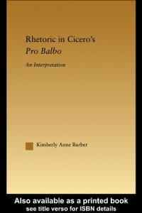 Cover Rhetoric in Cicero''s Pro Balbo