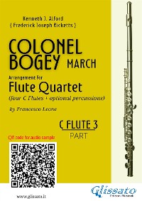 Cover C Flute 3 part of "Colonel Bogey" for Flute Quartet