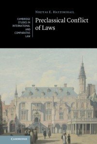 Cover Preclassical Conflict of Laws