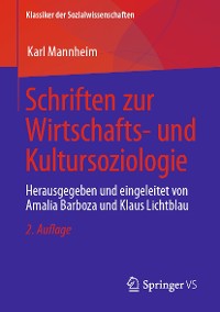 Cover Schriften zur Wirtschafts- und Kultursoziologie