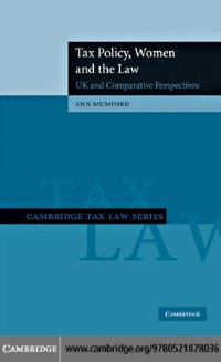 Cover Tax Policy, Women and the Law