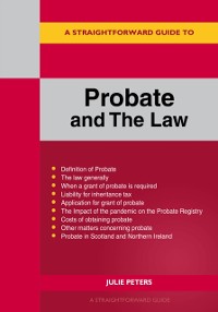Cover Straightforward Guide To Probate And The Law