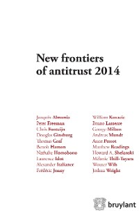 Cover New frontiers of antitrust 2014