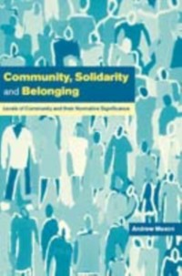 Cover Community, Solidarity and Belonging